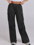 Elastic Waist Wide Leg Pants with Pockets - PD SECRET REALM