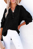 Buttoned Long Sleeve Blouse - PD SECRET REALM